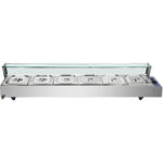 Bain Marie Klaaskatusega Pritsmekaitsega 6Xgn1/2 | Adexa Hbm26 - Image 2