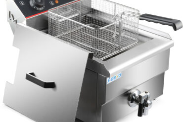 Fritüür Üksik Elektriline 16-liitrine 5kW Lauapealne Äravoolukraan | Adexa HEF161V