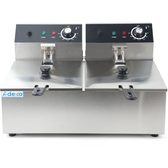Fritüür Topelt Elektriline 2x6 liitrit 5kW Lauapealne | Adexa HEF82A - Image 4