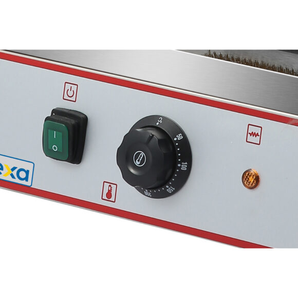 Suur Panini kontaktgrill, ribi/sile 2,2 kW | Adexa HEG811EA - Image 4