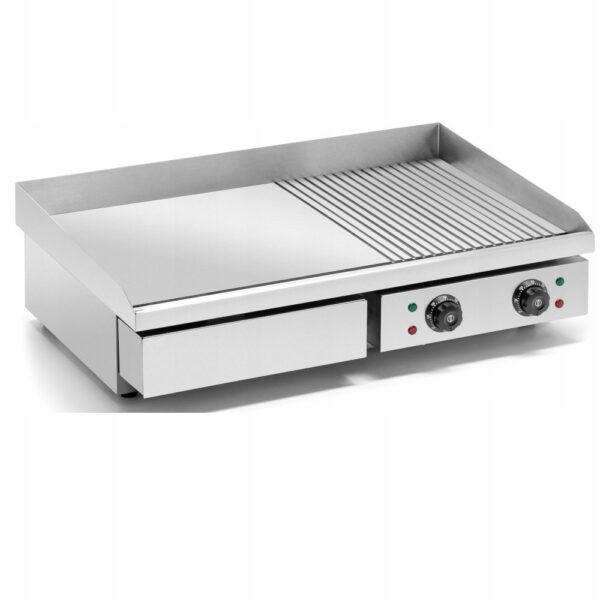 B KVALITEEDIGA Kaubanduslik Grillplaat Sile/Ribitud 730x470x240mm 4.4kW Elektriline | Adexa HEG822 B KVALITEET