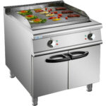 Professionaalne elektriline praeplaat  Aluskapiga 12kW sile/triibuline 900mm sügavus | Adexa HER906A