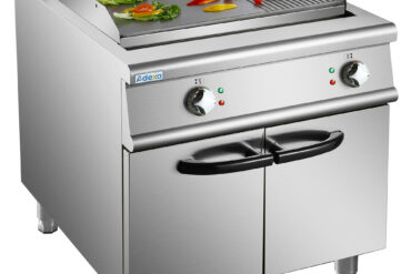 Professionaalne elektriline praeplaat  Aluskapiga 12kW sile/triibuline 900mm sügavus | Adexa HER906A