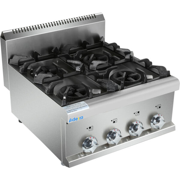 Kaubanduslik gaasipliit 4 põletiga 14,2 kW | Adexa HGR605