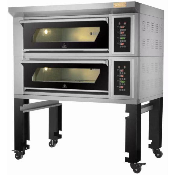 Elektriline pagarikoda 2 kambrit 4 x 400x600mm plaate 400°C Digitaalsed juhtimisseadmed 13,2kW 380V | Adexa HTD40KI