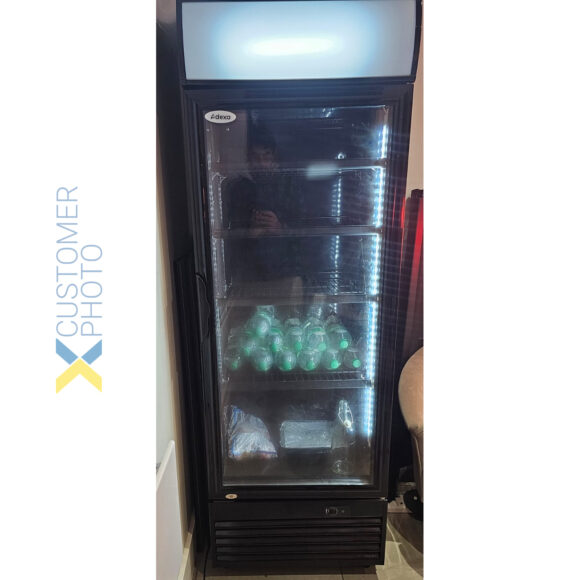 Joogikülmik 332 Liitrit Klaasuks, Display valgusega | Adexa Lg332Bblack - Image 2