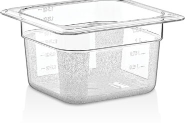 Polükarbonaadist GN-nõu Vann GN1/6 Sügavus 100mm Läbipaistev | Adexa P8164