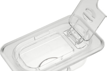 Polükarbonaadist GN-nõu Nõu Kaas Flip-Kaanega GN1/9 | Adexa P819LF