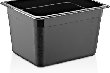 Polükarbonaadist GN-nõu Mahuti GN1/2 Sügavus 200mm Must | Adexa PB8128