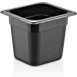 Polükarbonaadist GN-nõu Pann GN1/6 Sügavus 150mm Must | Adexa PB8166