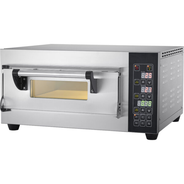 Kaubanduslik elektripitsaahi 1 kambriga 1 pitsa x 30cm 400°C Digitaalsed juhtnupud 2.6kW 230V | Adexa PS441E