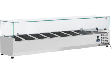 Jahutusega serveerimislaud 1600mm 7xGN1/4 Sügavus 330mm | Adexa PT16