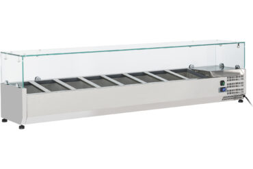 Jahutusega Ettevalmistuslaud 1800mm 8xGN1/4 Sügavus 330mm | Adexa PT18