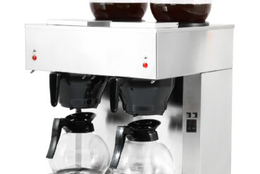 Kohvikutsungi kahekordne filtri kohvimasin käsitsi täitmisega, 2 klaaskannu, 4 kuumutusplaati | Adexa RB286X2