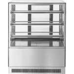 Kookide lett 900x730x1300mm Roostevabast terasest alus 3 riiulit LED | Adexa GN900RF3 - Image 3