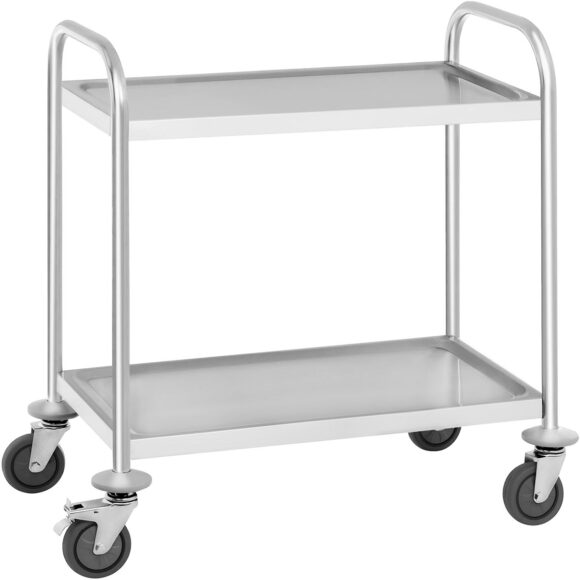 Serveerimiskäru  Roostevaba teras 2-astmeline 860x540x940mm | Adexa RST2A
