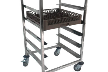 Nõudepesumasina korvivanker, roostevaba teras, 5 taset, 550x510x1000mm | Adexa RT5505