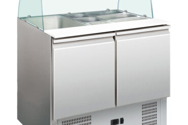 Salatilett klaaskaanega 900x700x1350mm 2 ust | Adexa S900CG