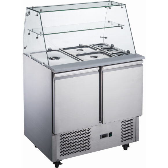Saladett klaasist vitriiniga, 2 ust | Adexa S92SQ