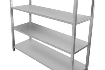 Professionaalne riiuliüksus, roostevaba teras, 1500x400x1500mm, 4 riiulit | Adexa SSB15040