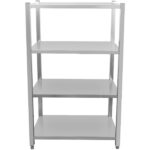 Professionaalne riiul roostevaba teras 1200x500x1500mm 4 riiulit | Adexa SSB12050 - Image 2