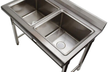 Valamu Roostevaba Teras 1100X600X900Mm 2 Kaussi Pritsmekaitsega | Adexa St245A