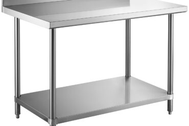 Professionaalne töölaud Roostevabast terasest alumine riiul Tagaserv 600x600x900mm | Adexa W218E6060B