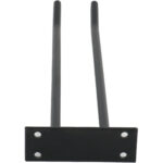 Veiniklaaside hoidik Must, seinale kinnitatav, pikkus 300mm, 3 veiniklaasi | Adexa WGA18500300B - Image 4