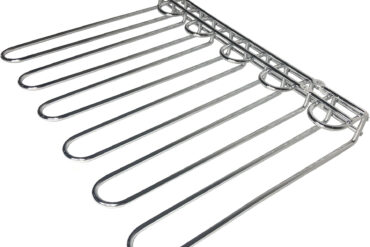 Veiniklaaside hoidik hõbedane lakke kinnitatav Pikkus 450mm 20 veinipokaali | Adexa WGR5S