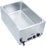 Kaubanduslik Bain Marie, sisaldab 1xGN1/1 konteinerit kaanega, digitaalse juhtimisega, äravoolukraaniga | Adexa WH7066CT - Image 3