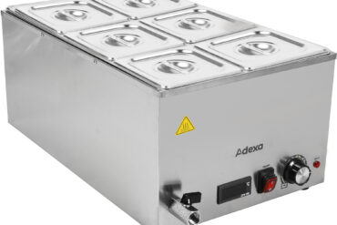 Bain Marie, Kaasa Arvatud 6Xgn1/6 Mahutit Kaantega Digitaalne Juhtimine Äravoolukraan | Adexa Wh7066Ct16