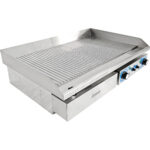 Grillplaat Ribbed 728X393Mm 2 Tsooni 4.4Kw Elektriline | Adexa Wheg820Ar
