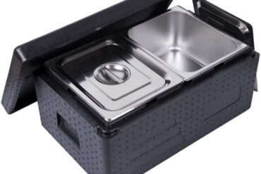 EPP Isolatsiooniga Toidutranspordi kast / Termokast 32 liitrit, komplektis 2xGN1/2 nõud kaane ja käepidemega | Adexa WHEPP212