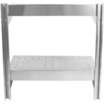 Seinariiul Perforeeritud 2 tasapinda Roostevaba teras 1200x350x600mm | Adexa WSWB35120P - Image 4