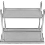 Kaubanduslik töölaud Roostevaba teras Alumine riiul 1600x600x900mm | Adexa WT60160WO - Image 3