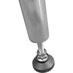 Kaubanduslik mobiilne töölaua reguleeritavate jalgadega roostevabast terasest alumine riiul 1600x600x900mm | Adexa WT60160CWO - Image 7