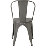 Bistro söögitooli terasest gunmetal metall siseruumides | Adexa WW163DG - Image 3