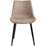 Söögitool Metallist Jalad ja Pehme PU Nahkkattega Istmepadi Helepruun | Adexa WW5055 - Image 5