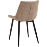 Söögitool Metallist Jalad ja Pehme PU Nahkkattega Istmepadi Helepruun | Adexa WW5055 - Image 6