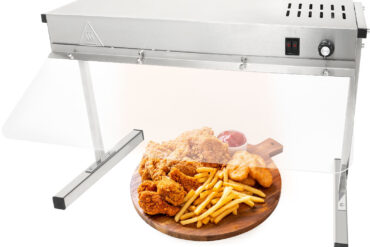 Väljastustasapind ribakütteseadmega, valgustuse ja piisakaitsega 650x315x457mm | Adexa XDHHC600SG