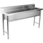 Roostevabast Terasest Potipesuvalamu  Pritsmekaitsega 2000X450X800Mm Ümarad Jalad | Adexa Ydps20038