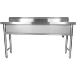 Roostevabast Terasest Potipesuvalamu  Pritsmekaitsega 2000X450X800Mm Ümarad Jalad | Adexa Ydps20038 - Image 6