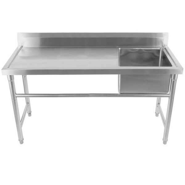 Kaubanduslik roostevabast terasest valam 1570x600x900mm 1 kauss paremal Splashback | Adexa YDRST60160R