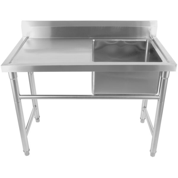 kraanikauss roostevabast terasest 1380x602x900mm 1 kauss paremal pritsmekaitsega | Adexa YDRST60140R