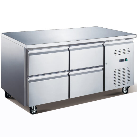Professionaalne madal külmlett  4 sahtliga 1360x700x650mm | Adexa UGN2140