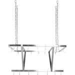 Lakke paigaldatav potiriiul 12 konksuga roostevaba teras 1000x508mm | | Adexa CMR10050 - Image 5