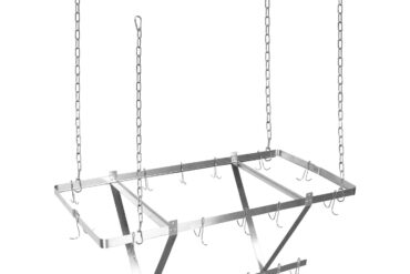 Lakke paigaldatav potiriiul 12 konksuga roostevaba teras 1000x508mm | | Adexa CMR10050