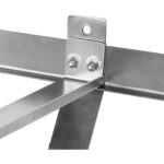 Lakke paigaldatav potiriiul 12 konksuga roostevaba teras 1000x508mm | | Adexa CMR10050 - Image 3