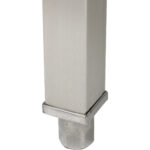 Professionaalne töölaud Roostevaba teras Alumine riiul Tagasein 1600x800x900mm | Adexa DWT80160B - Image 3