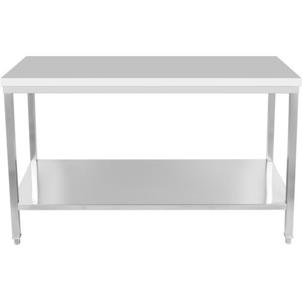 Professionaalne töölaud Roostevabast terasest alusriiul 1600x800x900mm | Adexa DWT80160